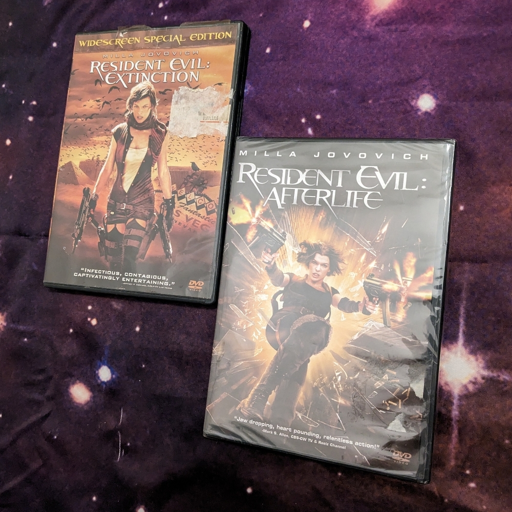 🧟‍♂️ Resident Evil DVD Bundle Extinction and Afterlife